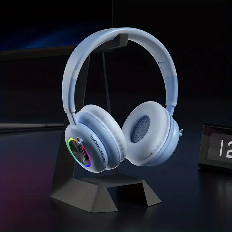 Kids Wireless Earphones with RGB Lighting & Microphone