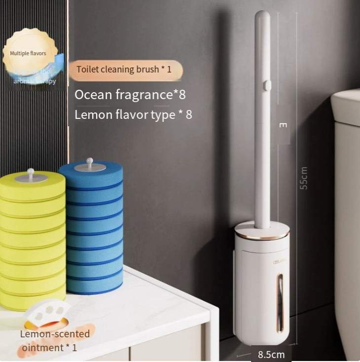 Wall-Mounted Disposable Toilet Brush Set for Home