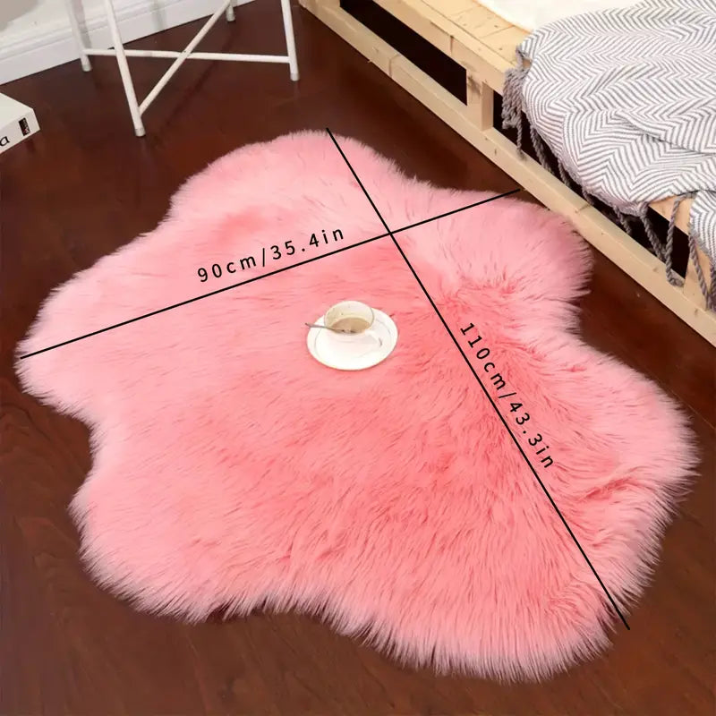 Soft Fluffy Nordic Area Rug for Living Room (1pc)