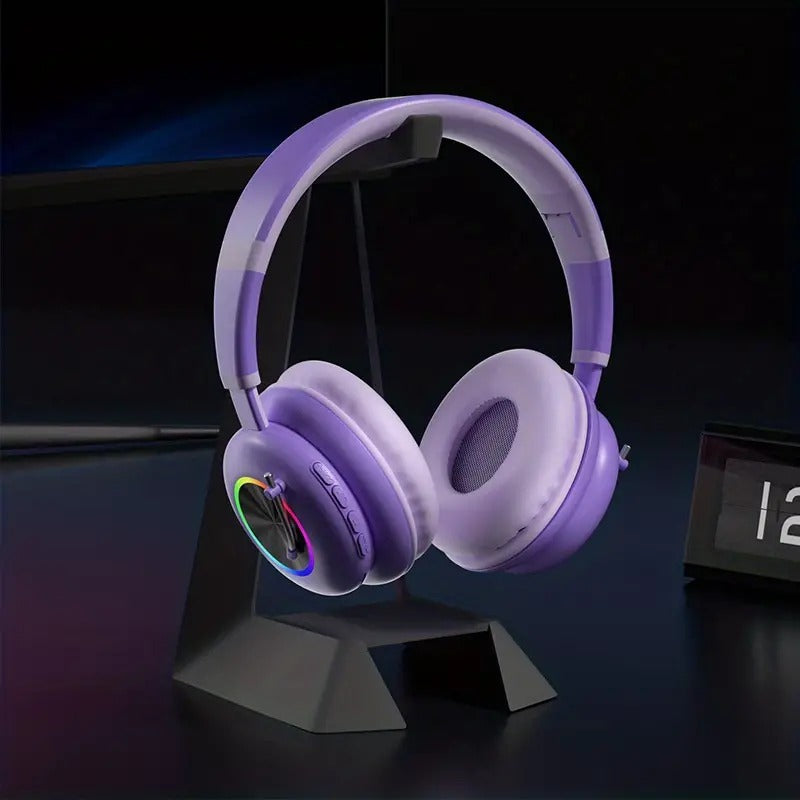 Kids Wireless Earphones with RGB Lighting & Microphone