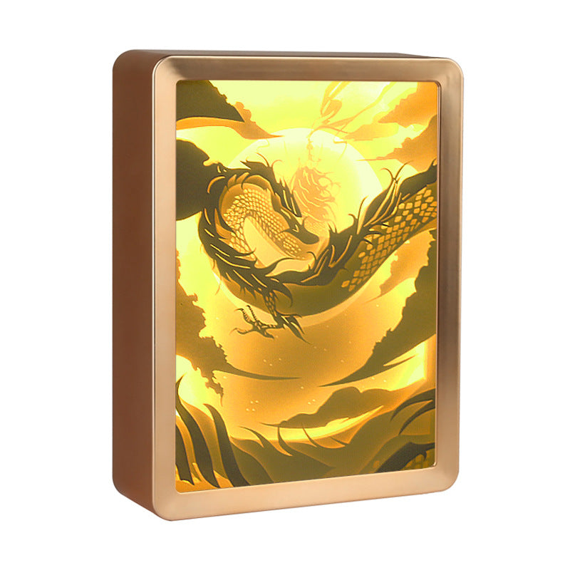 Chinese Style Anime Night Light - 3D Dragon Shadow Lamp