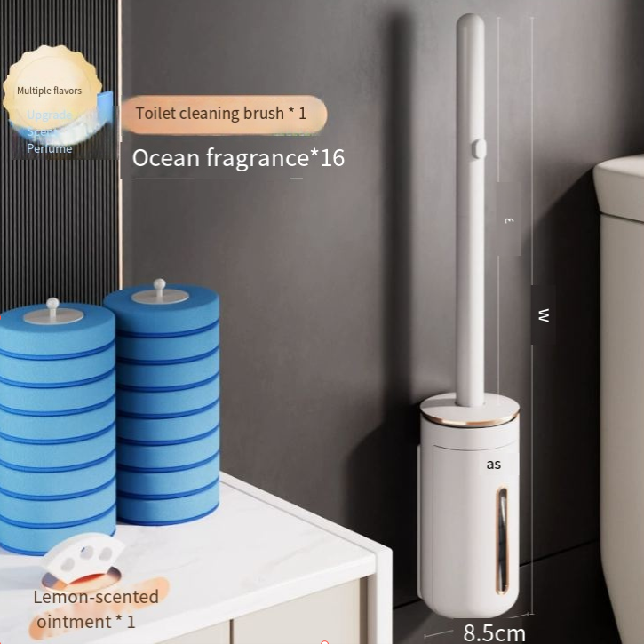 Wall-Mounted Disposable Toilet Brush Set for Home