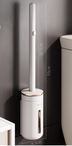 Wall-Mounted Disposable Toilet Brush Set for Home